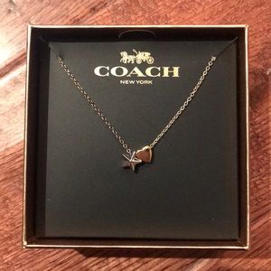 Coach Heart & Star Necklace